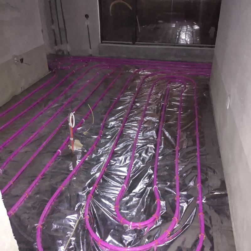 金宜水电暖｜麟州府C区地暖8路分水器施工现场实拍
